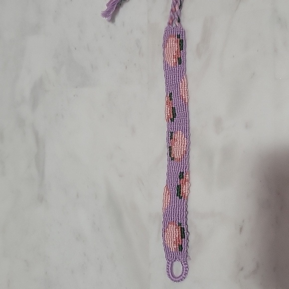 Hand Made Friendship Bracelet peach 🍑 Patern - Picture 2 of 2